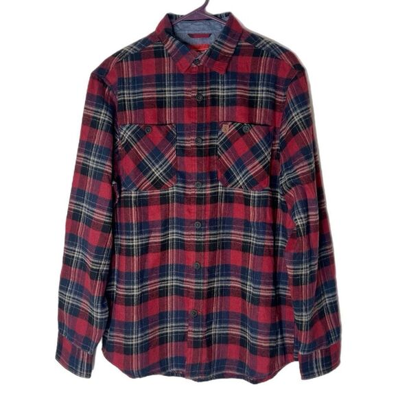 Coleman Men’s Button Down Collared Cotton Flannel Shirt - Picture 1 of 5